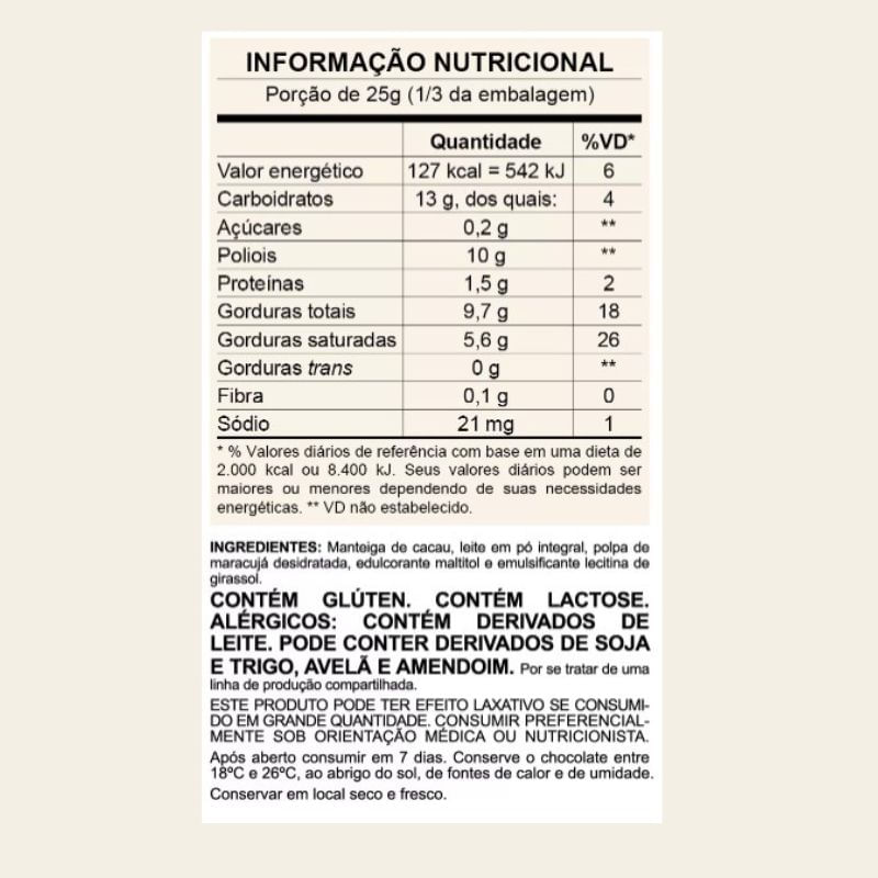 Informações nutricionais