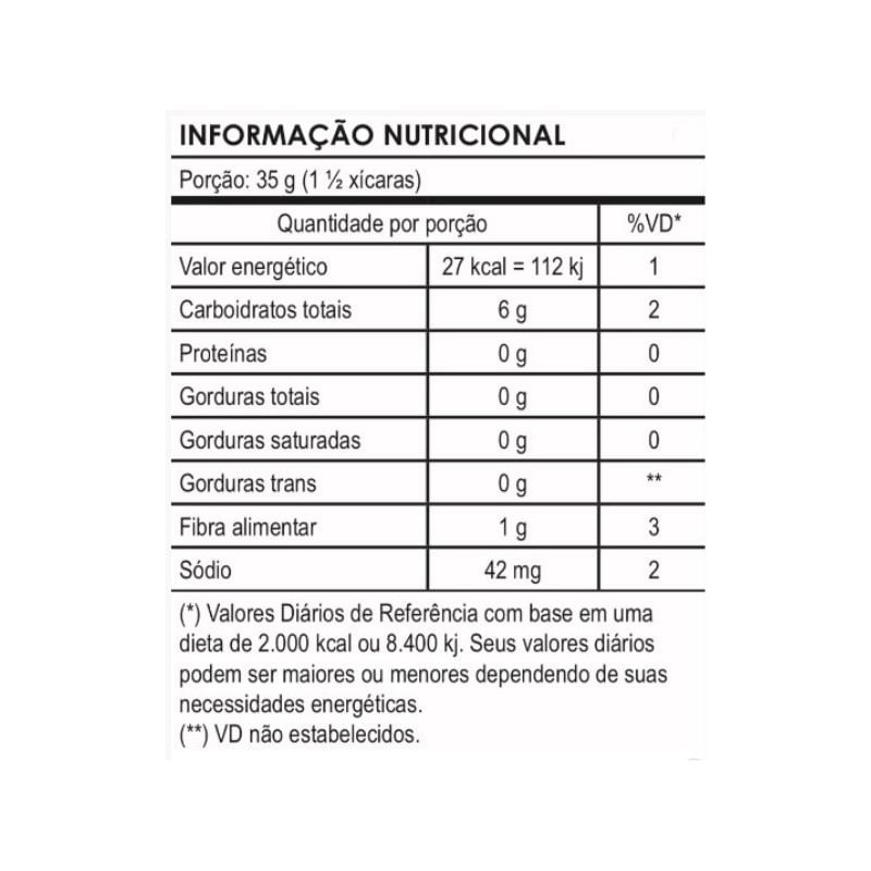 Informações nutricionais