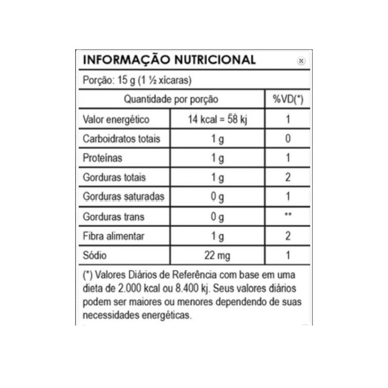 Informações nutricionais