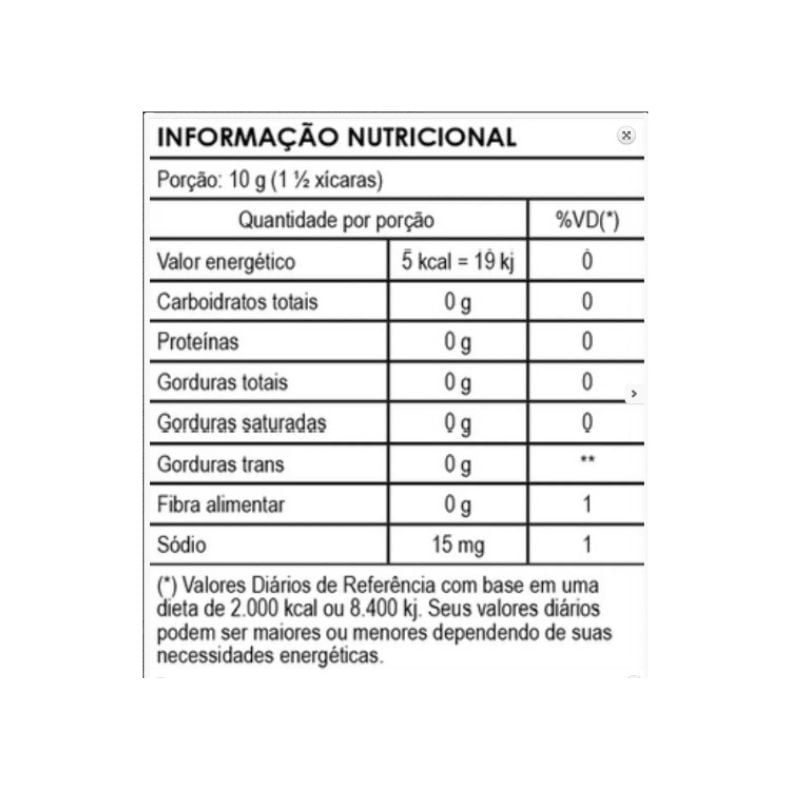 Informações nutricionais