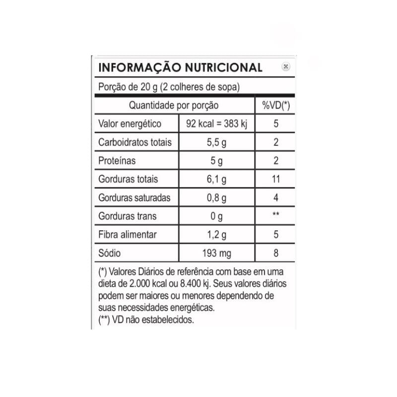 Informações nutricionais