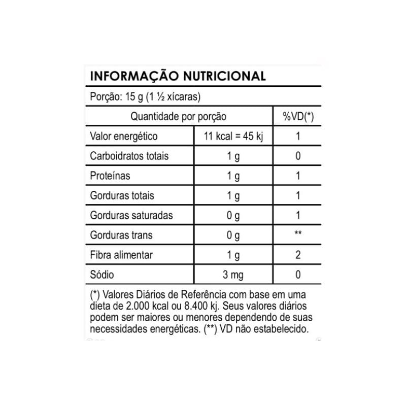 Informações nutricionais