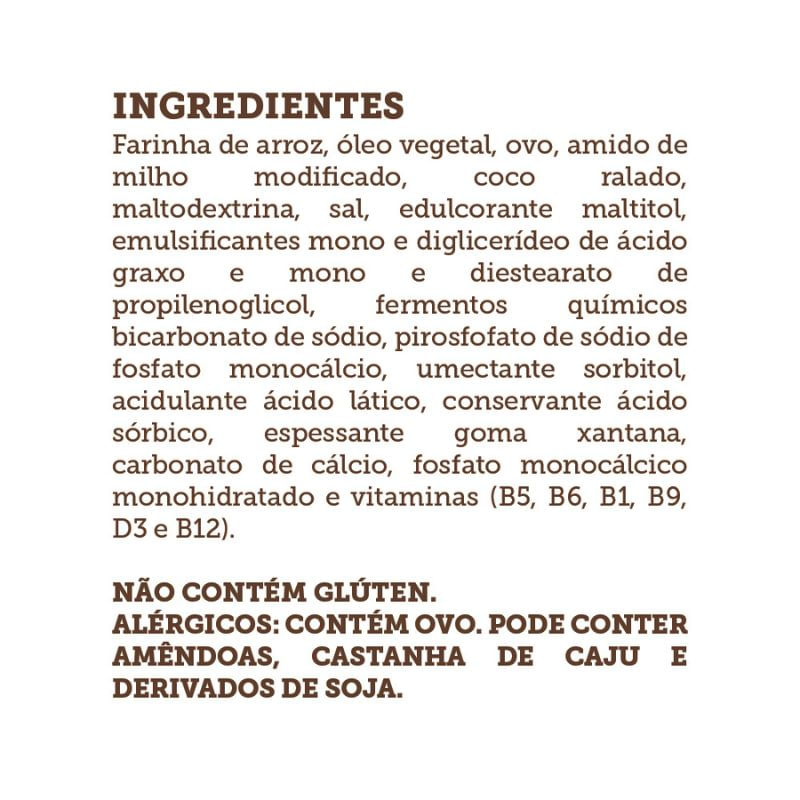 Informações nutricionais