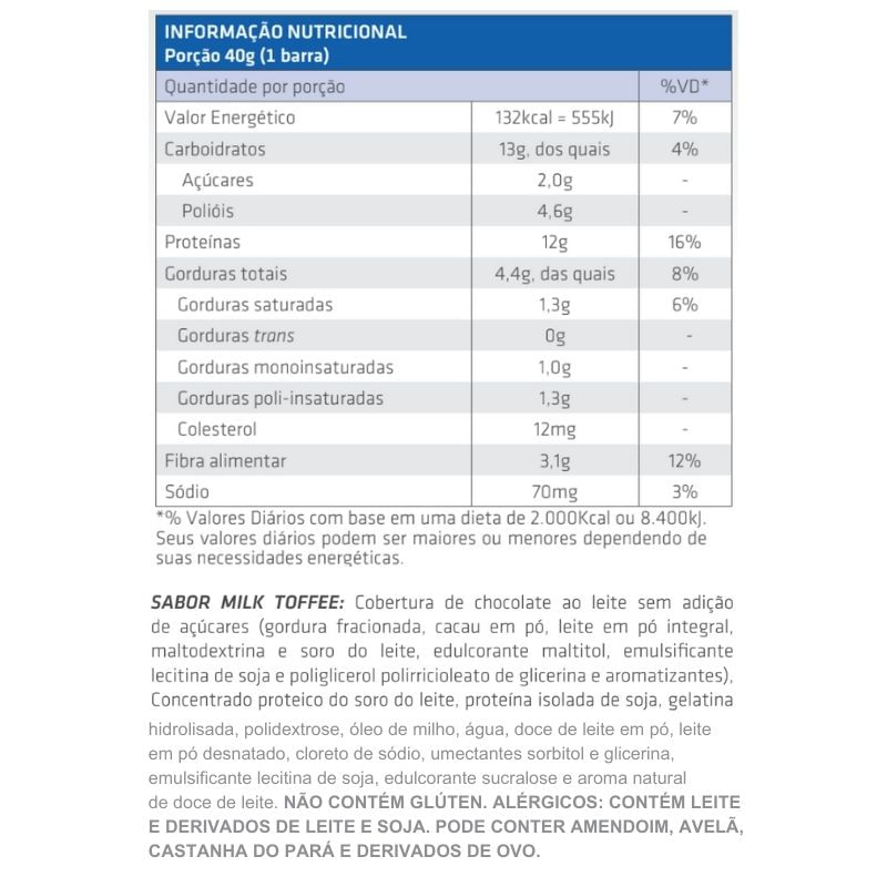 Informações nutricionais