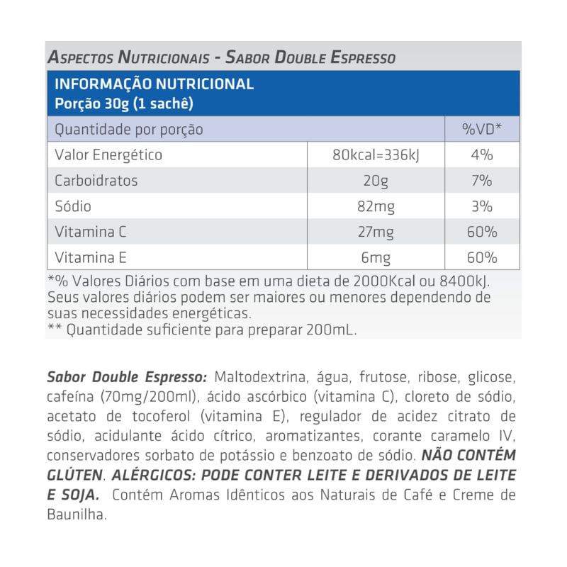 Informações nutricionais