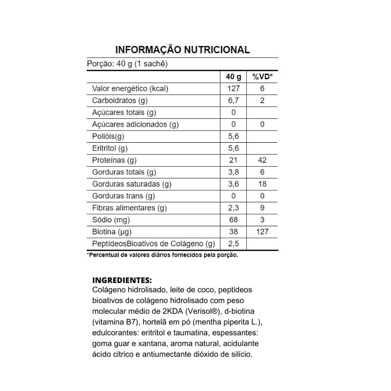 Informações nutricionais