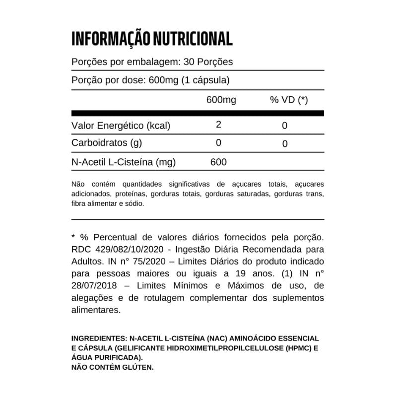 Informações nutricionais