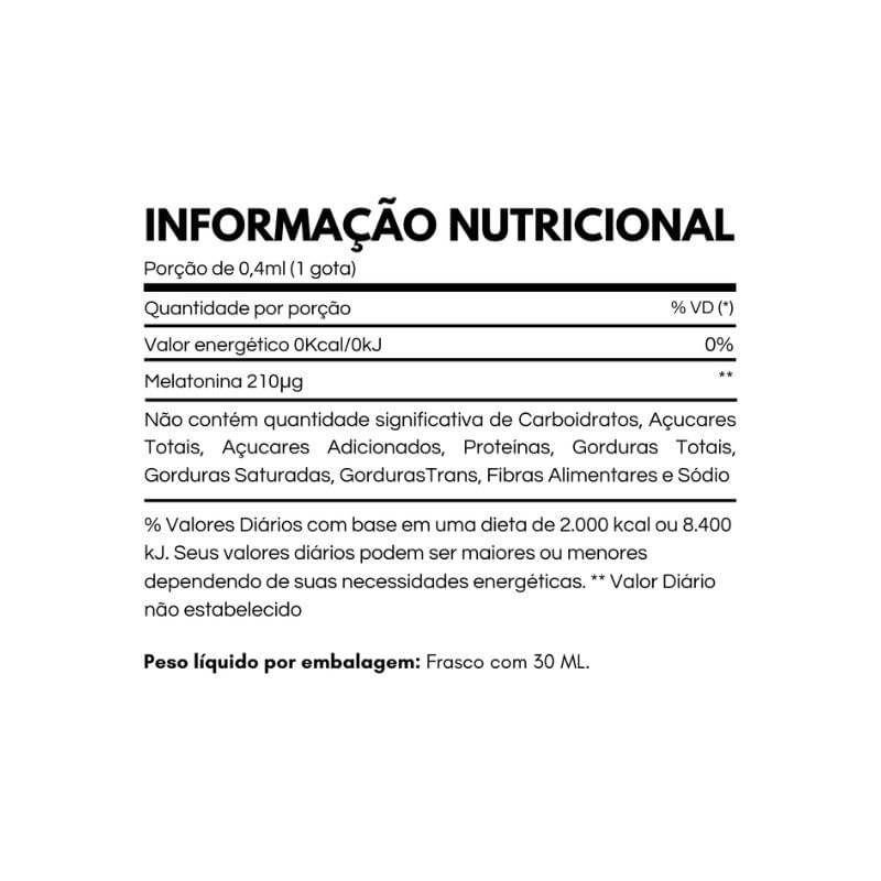 Informações nutricionais