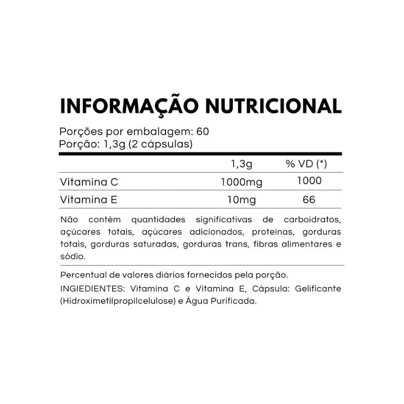 Informações nutricionais