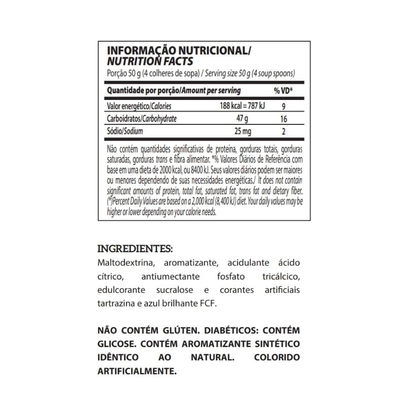 Informações nutricionais