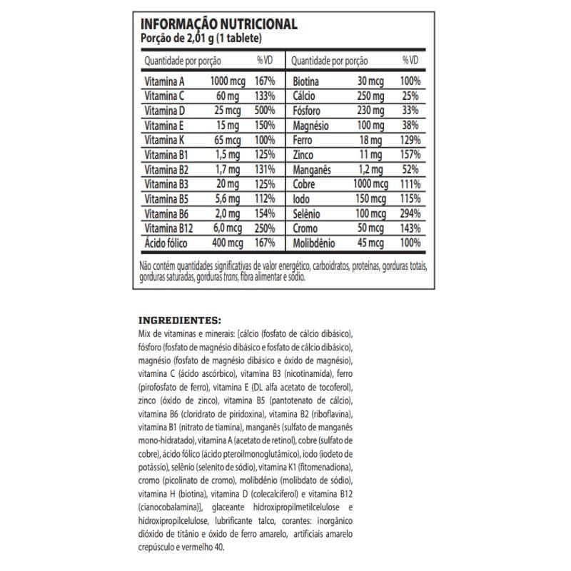 Informações nutricionais