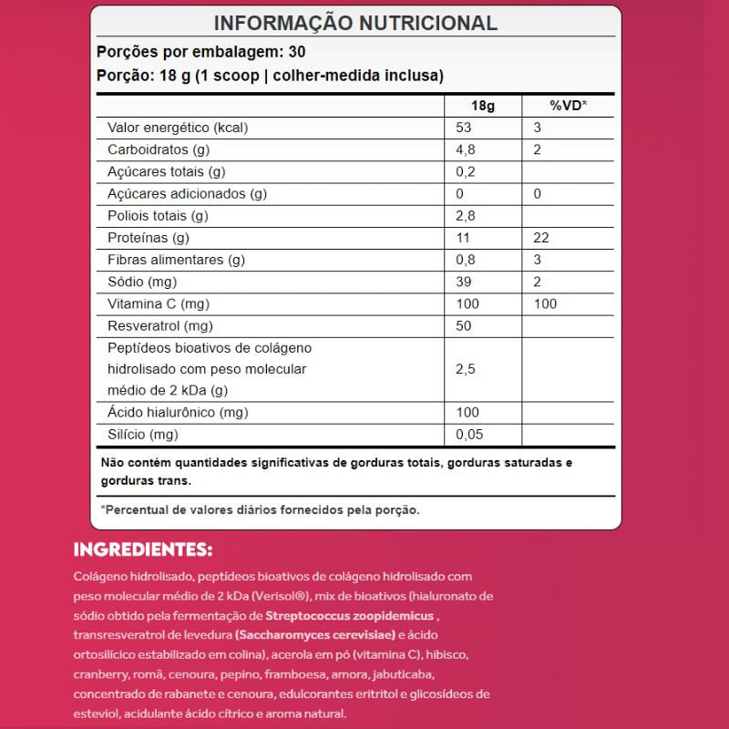 Informações nutricionais