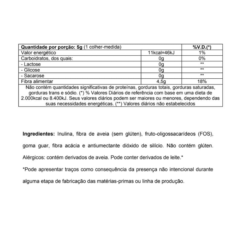 Informações nutricionais