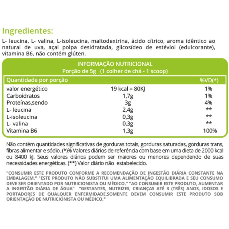 Informações nutricionais