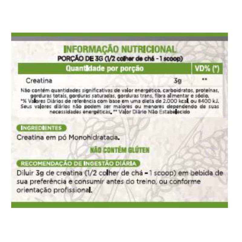 Informações nutricionais