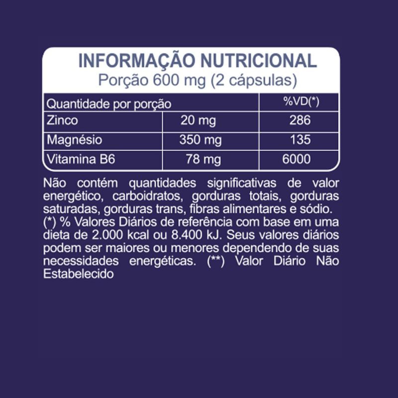 Informações nutricionais