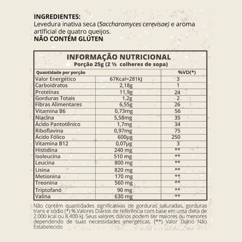 Informações nutricionais