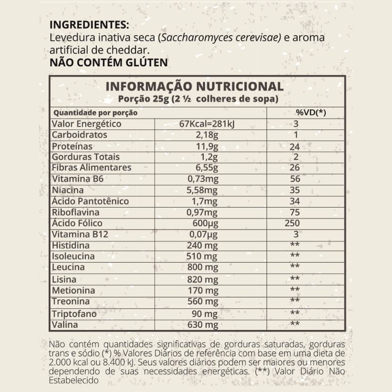 Informações nutricionais