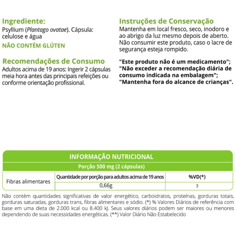 Informações nutricionais