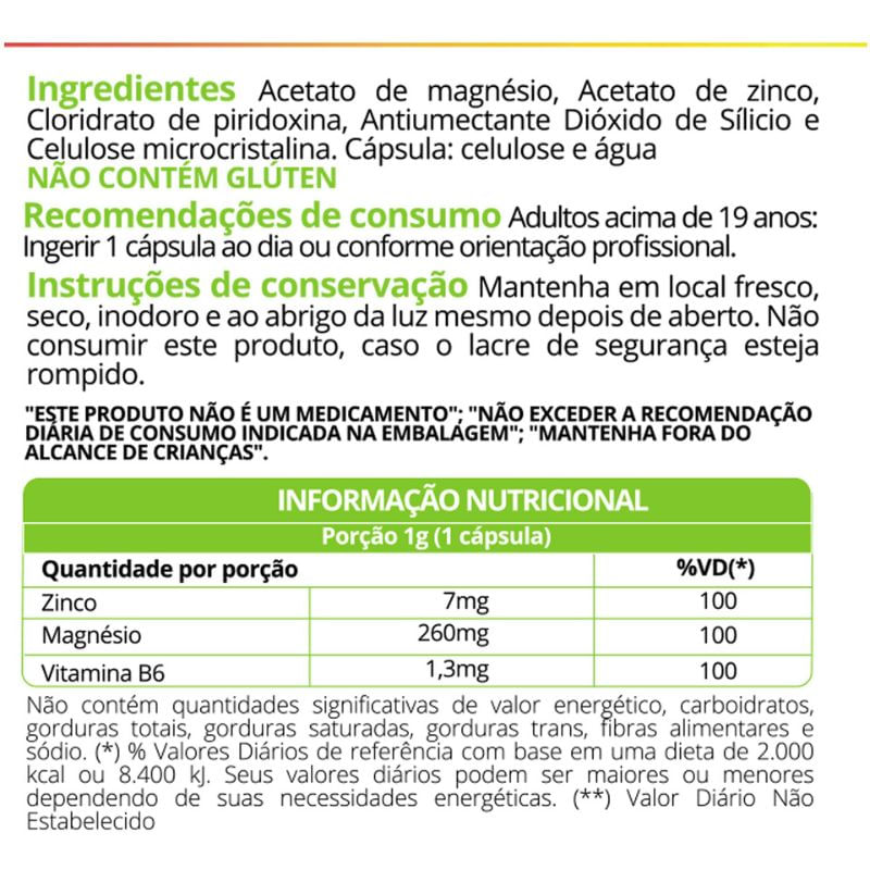 Informações nutricionais