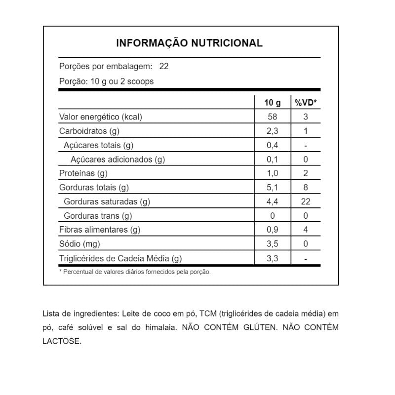 Informações nutricionais