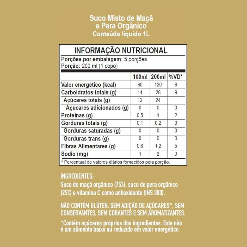 Informações nutricionais