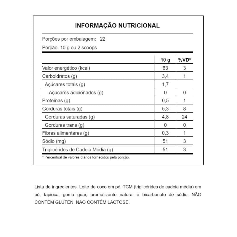 Informações nutricionais