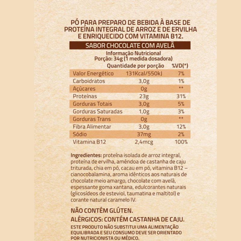 Informações nutricionais