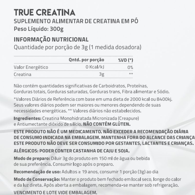 Informações nutricionais