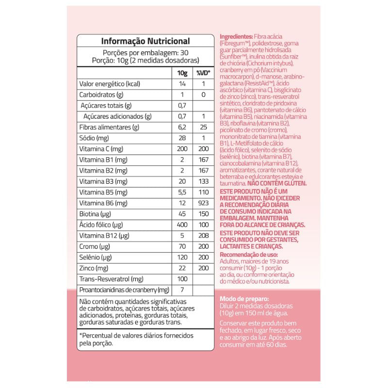 Informações nutricionais