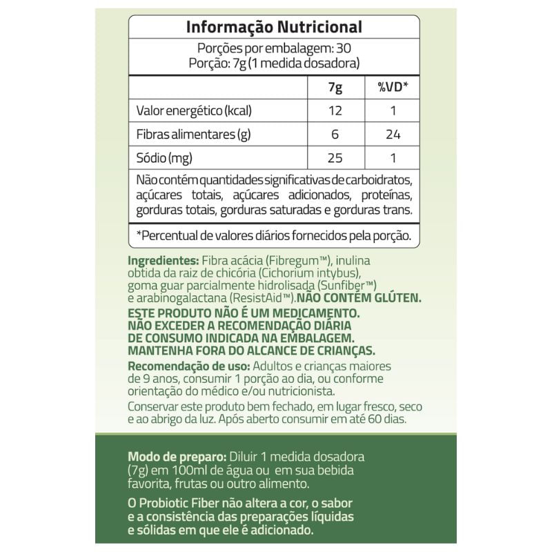 Informações nutricionais