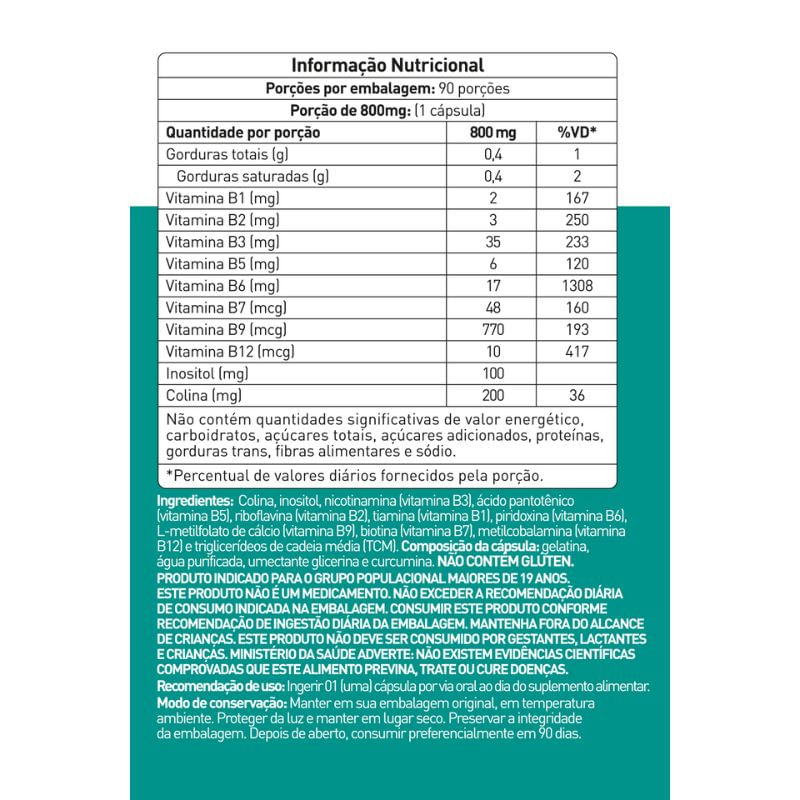 Informações nutricionais