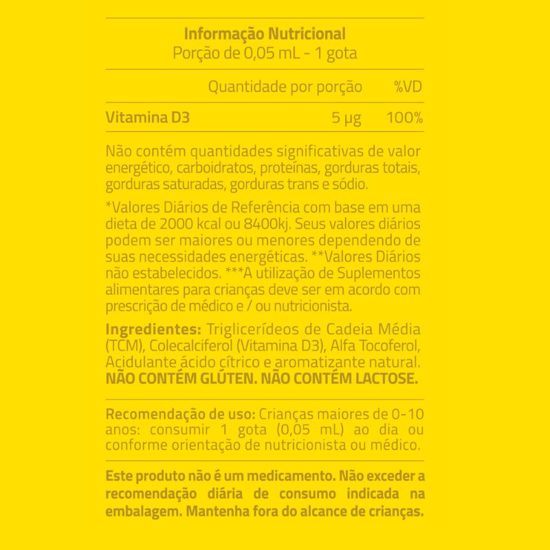 Informações nutricionais