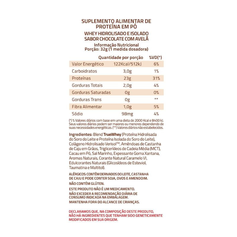 Informações nutricionais