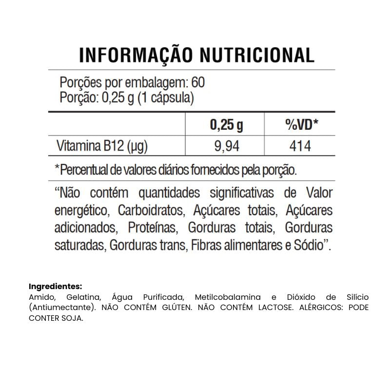 Informações nutricionais