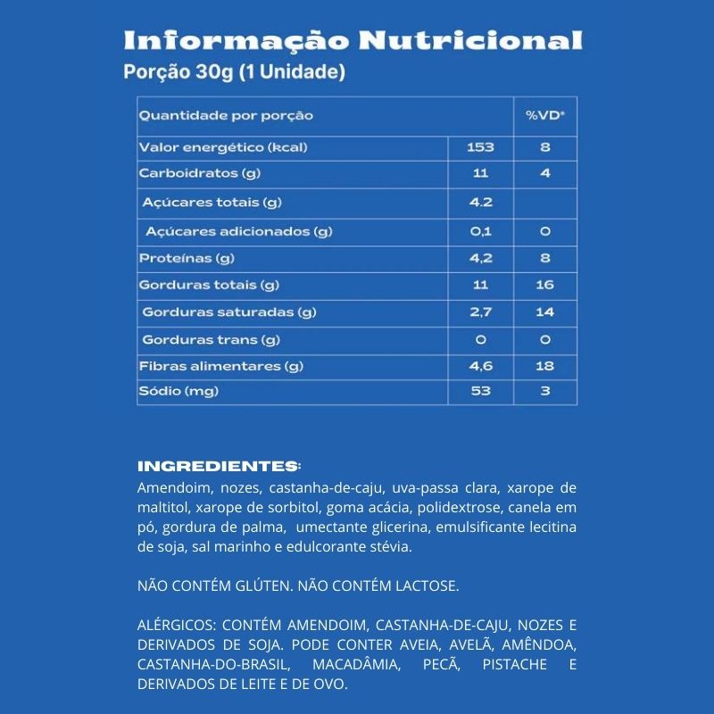 Informações nutricionais