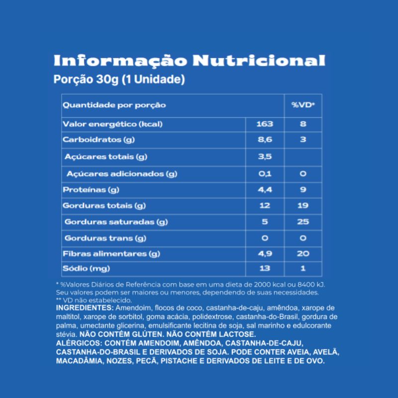 Informações nutricionais