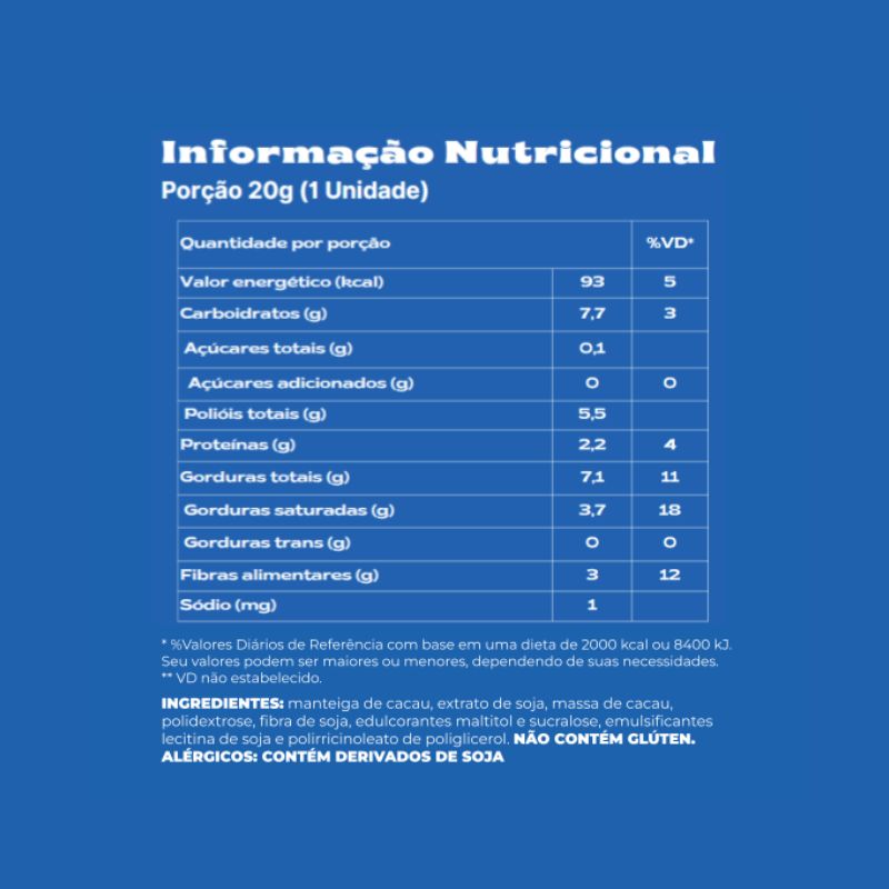 Informações nutricionais