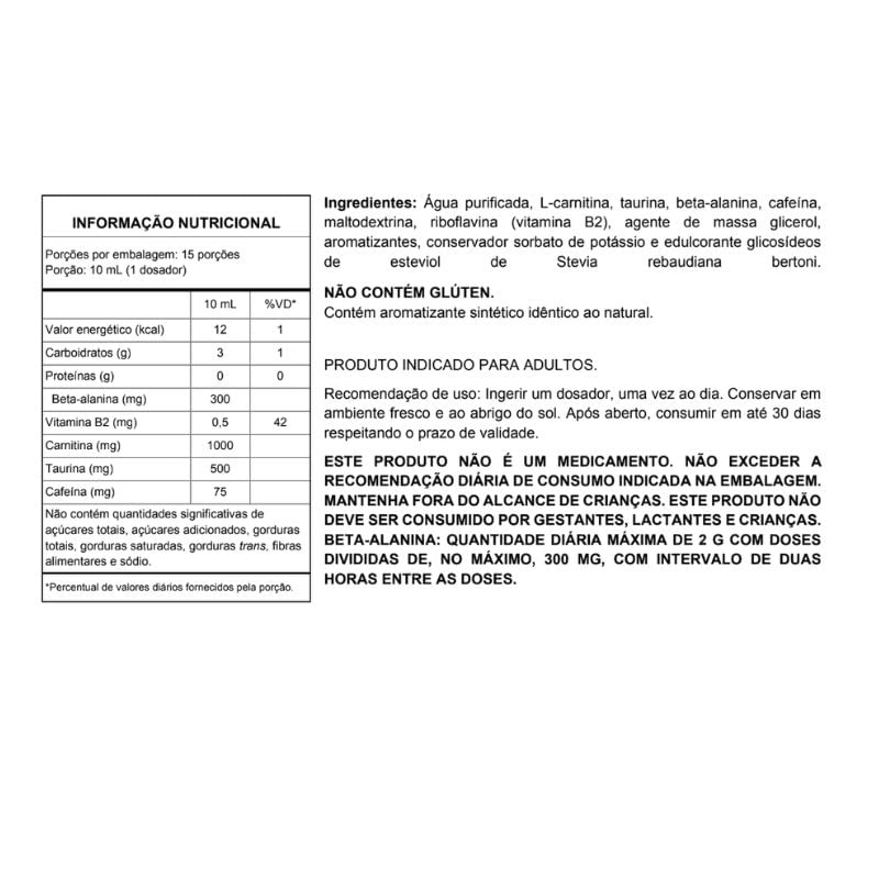 Informações nutricionais