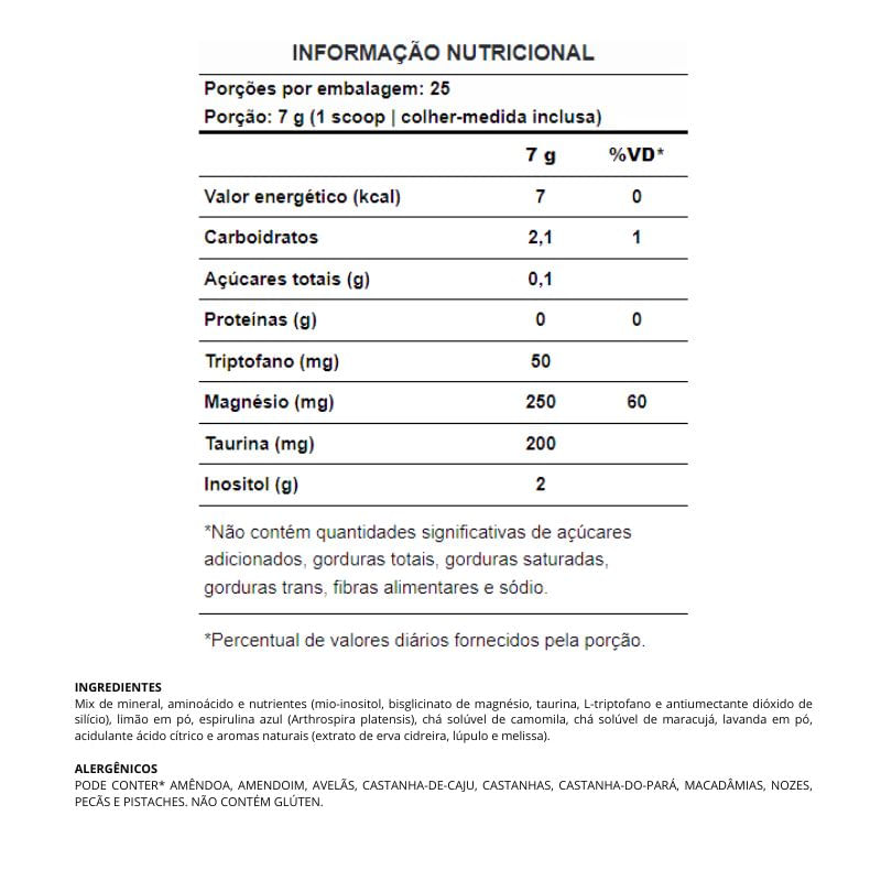 Informações nutricionais