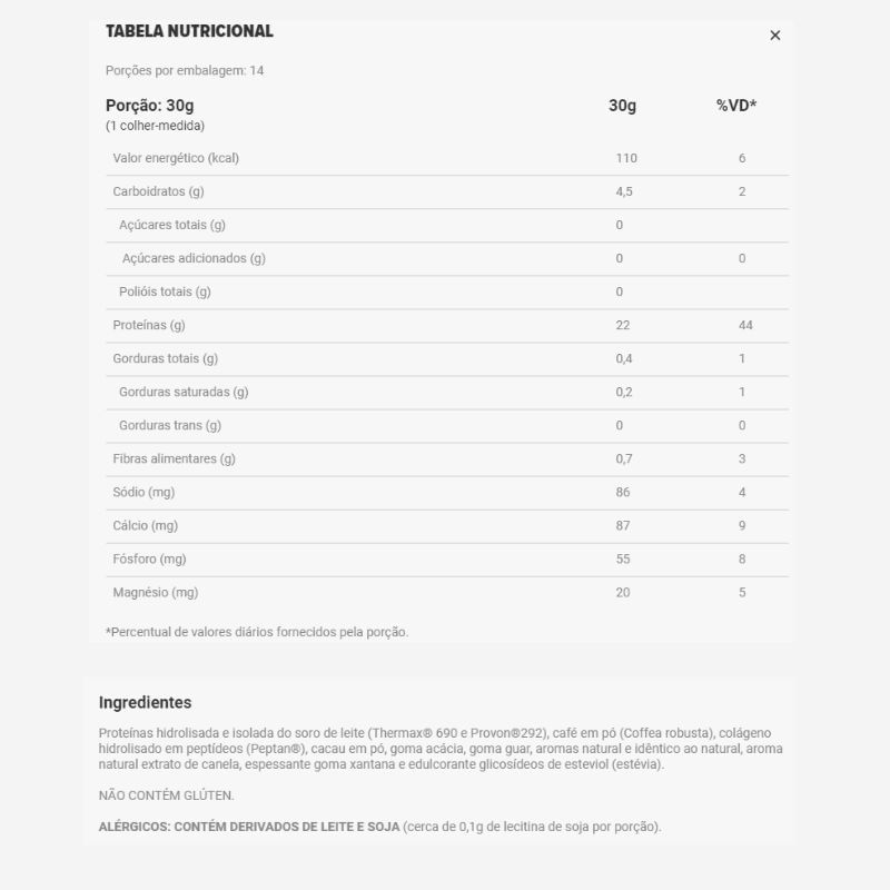 Informações nutricionais