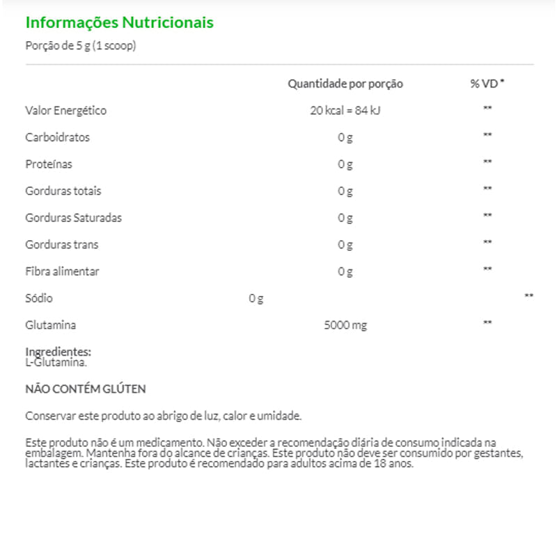 Informações nutricionais