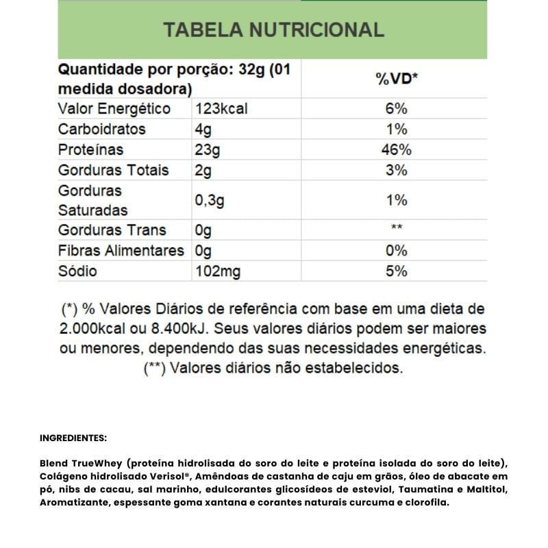 Informações nutricionais