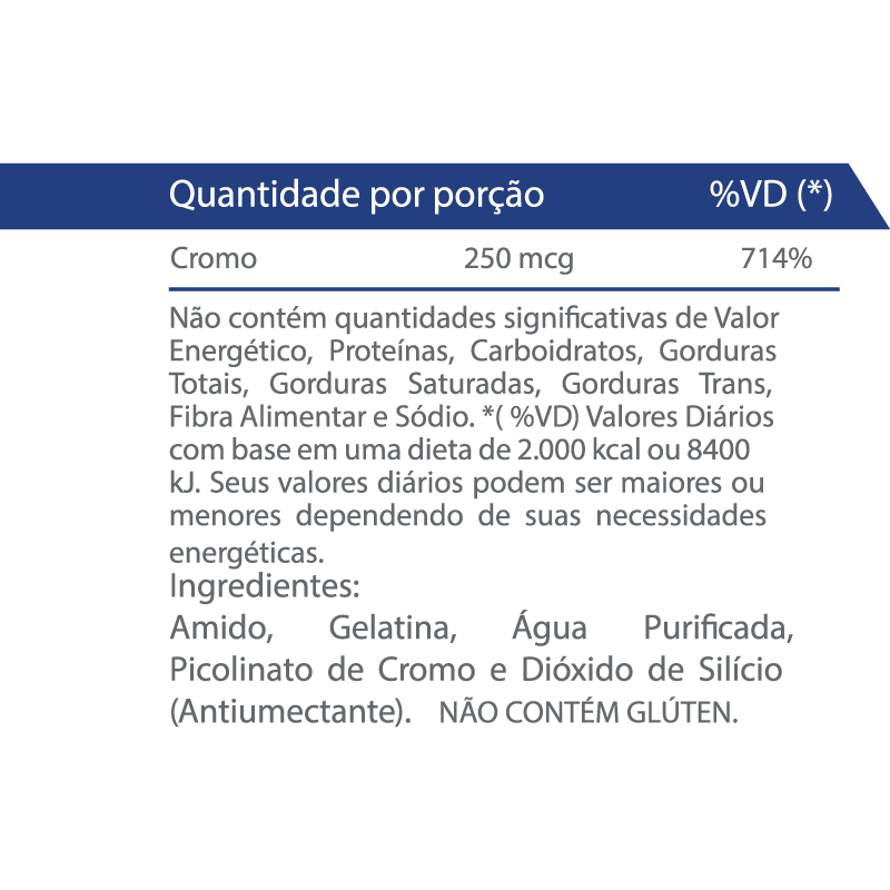 Informações nutricionais