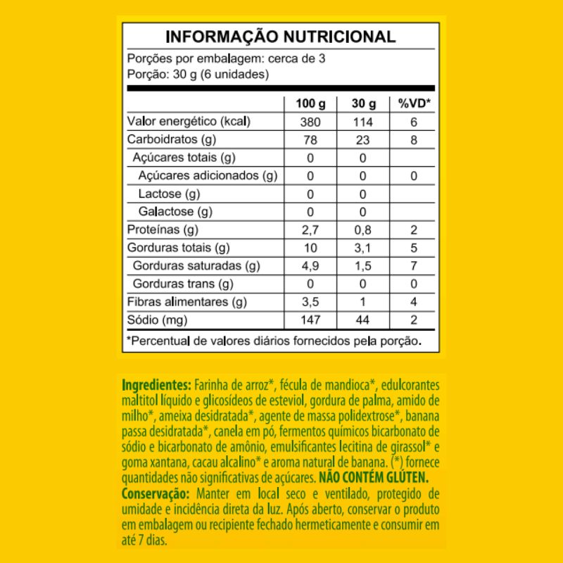 Informações nutricionais