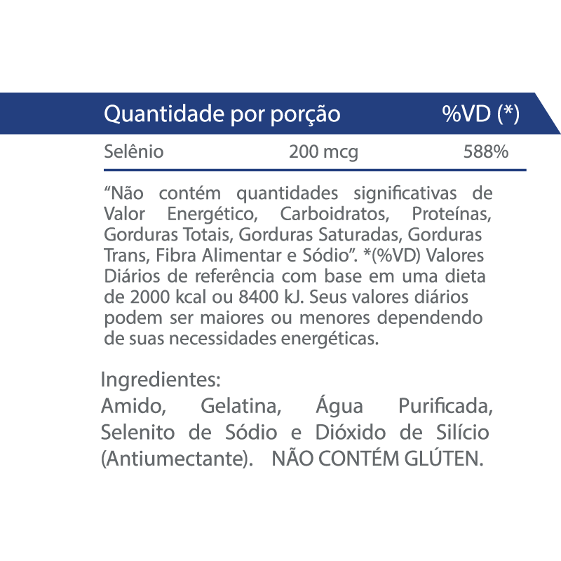 Informações nutricionais