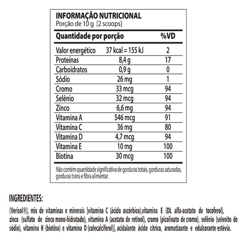 Informações nutricionais