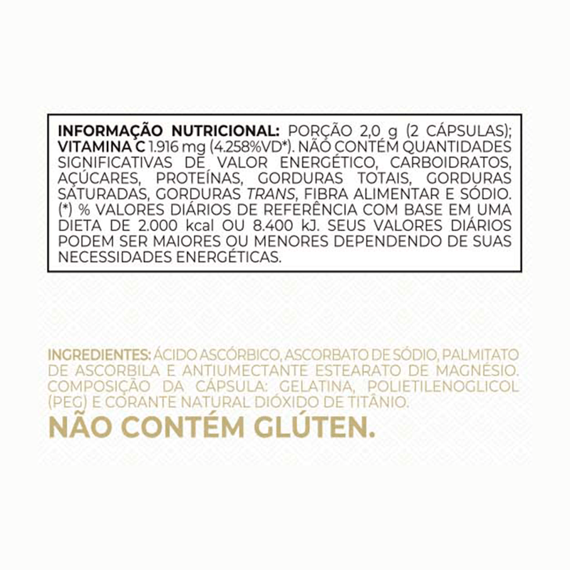 Informações nutricionais