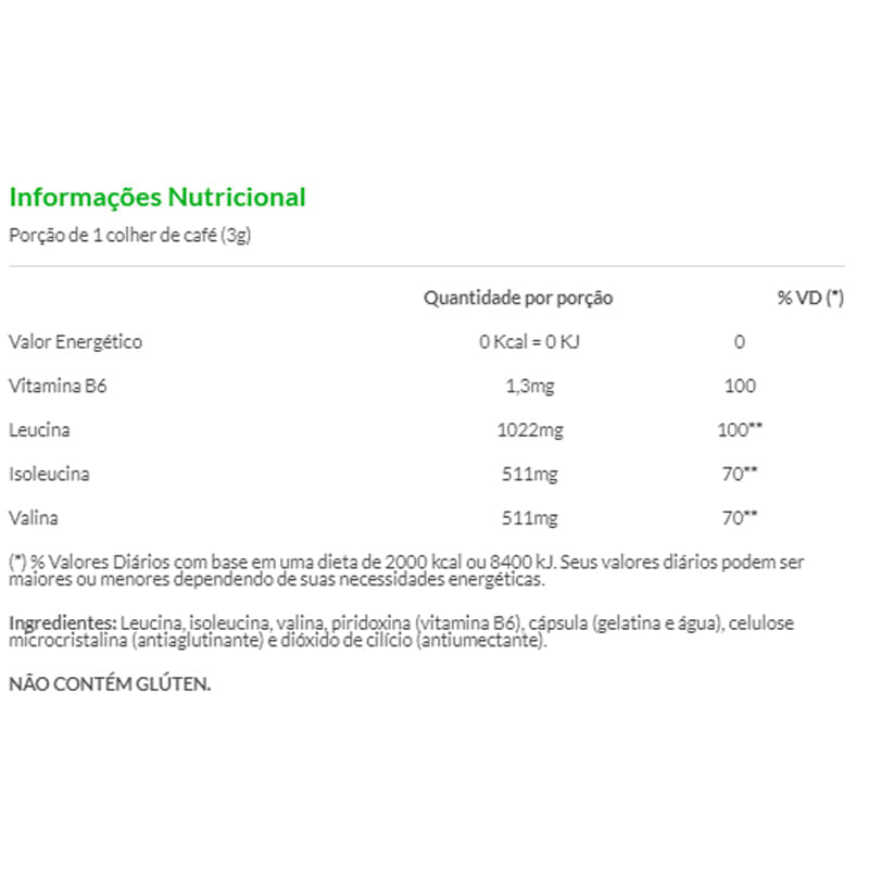 Informações nutricionais