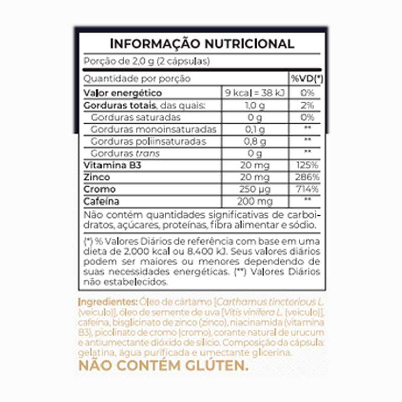 Informações nutricionais